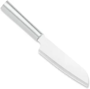 Rada Cutlery Cook’s Utility Knife (R140), 4.75" Stainless Steel Hollow Ground Blade, Made in USA, Silver Handle