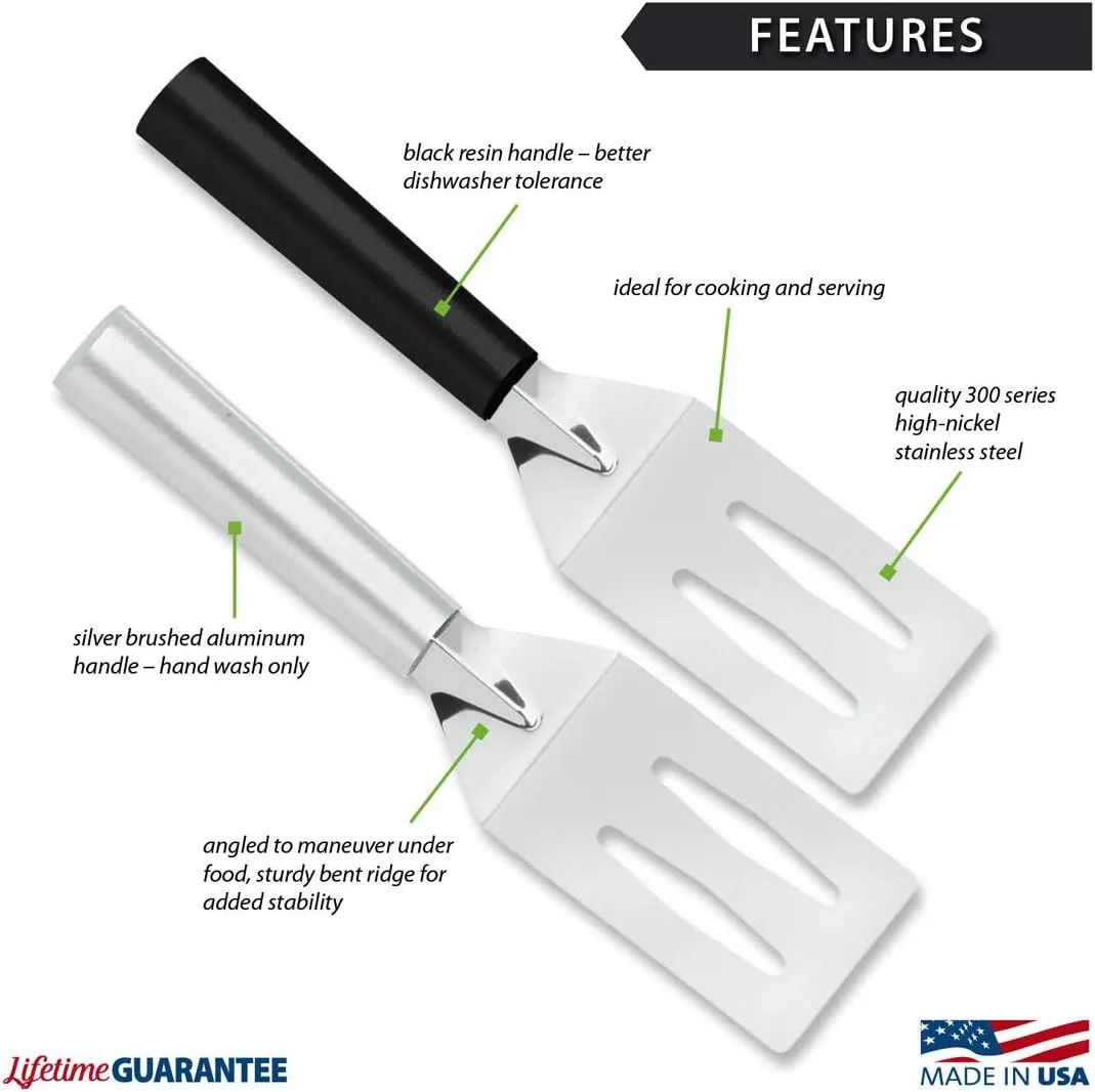 Rada Cutlery Spatula, Silver Handle, Pack of 2