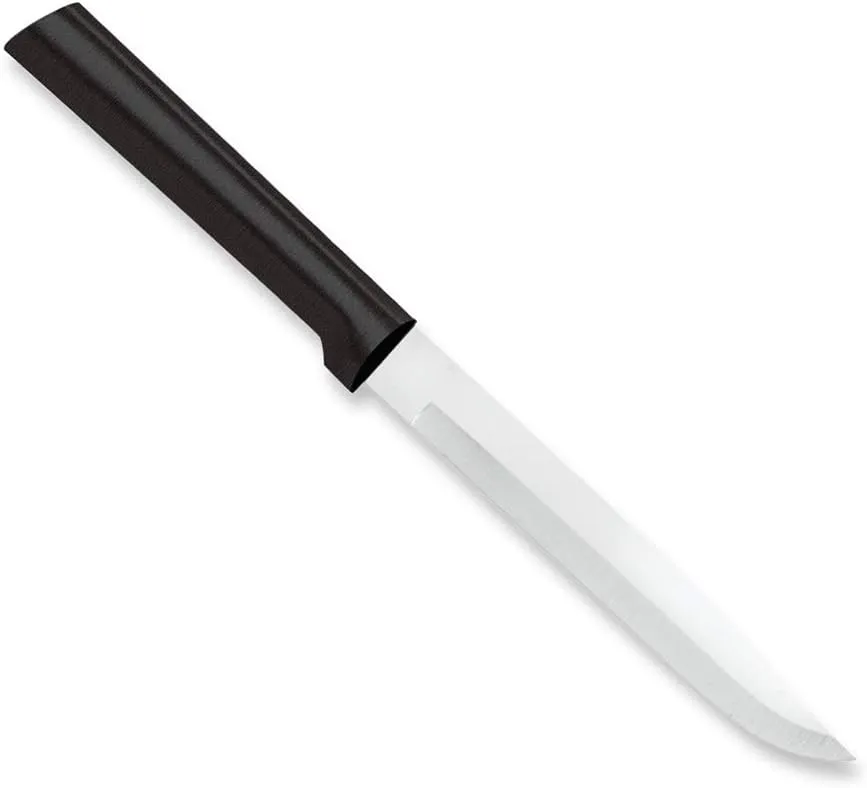 RADA Cutlery Utility Steak Knife, Black Handle, Pack of 2