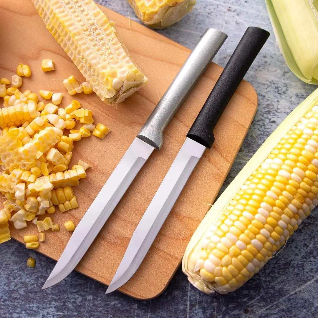 RADA Cutlery Utility Steak Knife, Black Handle, Pack of 2