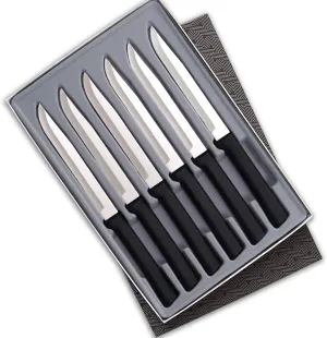 Rada Cutlery Utility Steak Knives Gift Set – Stainless Steel Knife Made in the USA, Set of 6