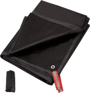 REDCAMP Ultralight Tent Footprint, PU 2000 Waterproof Camping Tent Tarp with Drawstring Carrying Bag for Ground Camping Hiking (55"x87" UL Black)