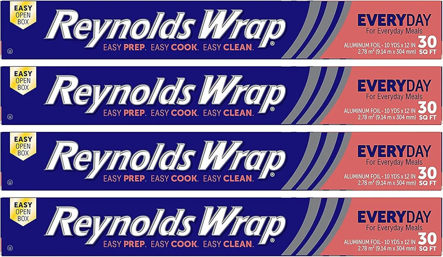 Reynolds Wrap Aluminum Foil (30 Sq Ft (Pack of 4))