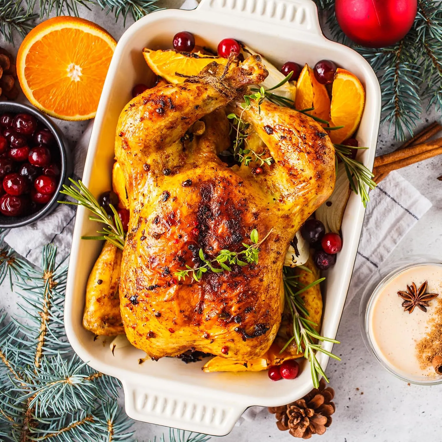 Roaster Oven 26Qt, Multifunctional Electric Roaster Oven for Turkey Meats Bread Soup Sauce, Fast-Cooking Turkey Roaster with Self-Basting Lid, Removable Pan and Rack, Stainless Steel