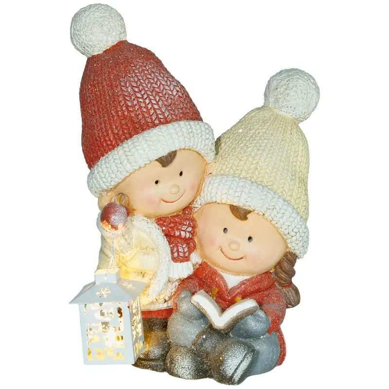 Rootz Christmas Decorations - LED Christmas Figure - Christmas Fairy Lights - Battery Operated - 30cm x 23cm x 45cm