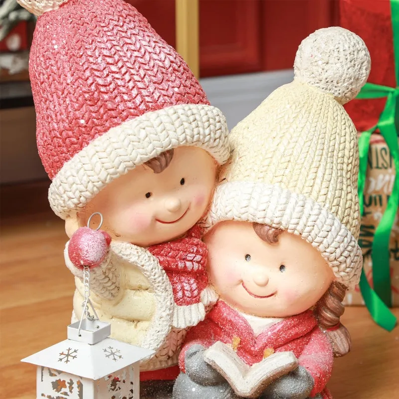 Rootz Christmas Decorations - LED Christmas Figure - Christmas Fairy Lights - Battery Operated - 30cm x 23cm x 45cm