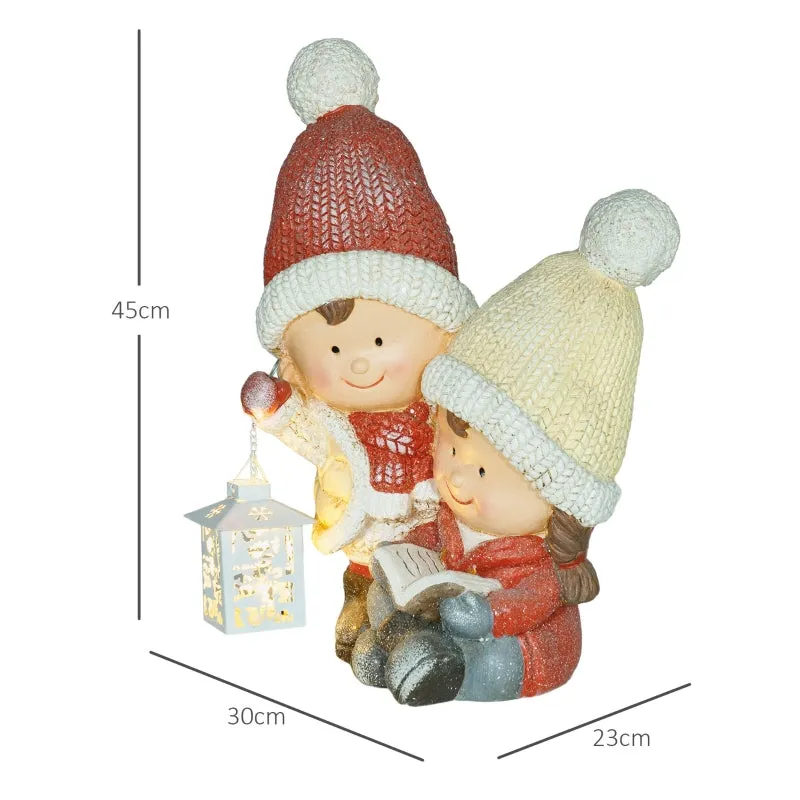Rootz Christmas Decorations - LED Christmas Figure - Christmas Fairy Lights - Battery Operated - 30cm x 23cm x 45cm