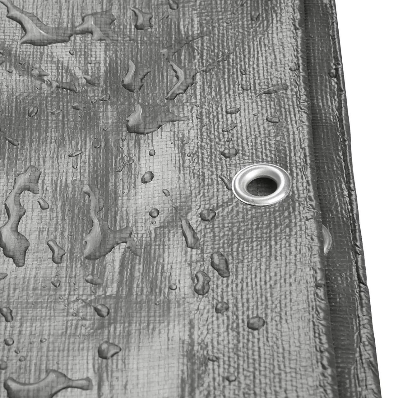 Rootz Heavy Duty Waterproof Tarpaulin - Protective Tarp - Bar Cover - High-Density PE - UV Resistant - 180g/m² - 50cm Metal Eyelets