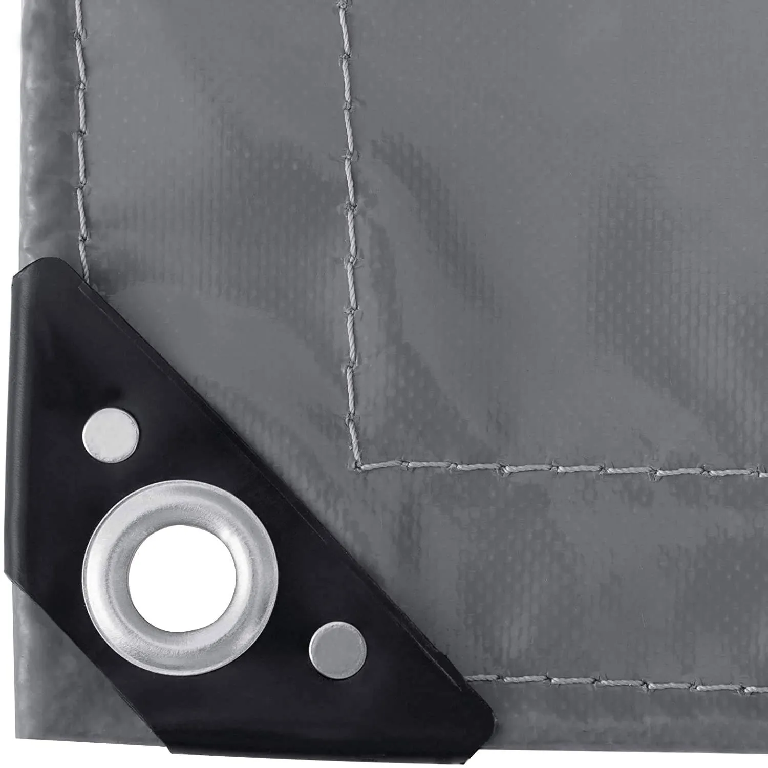 Rootz Waterproof PVC Tarpaulin - Heavy Duty Tarp - Weatherproof Tarpaulin - UV Resistant - 500 GSM - Tear Resistant - 50cm Eyelets - 500g/m² - 1x Size - 15mm Eyelets - 27mm OD - 30°C to 60°C