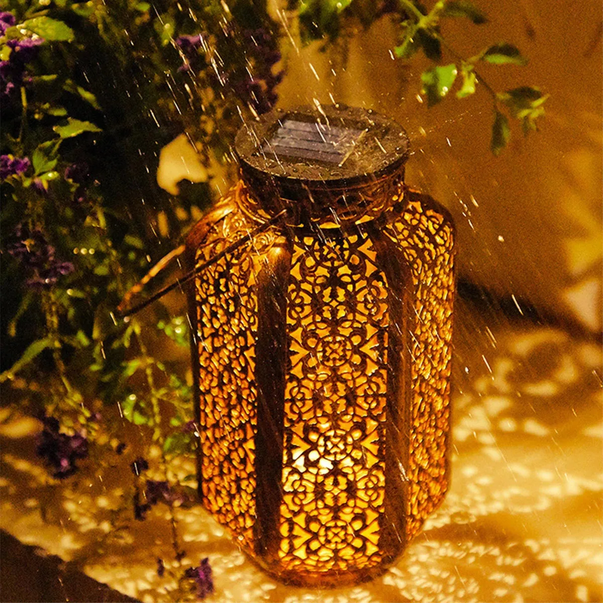 Royaleva Solar Hanging Lantern Outdoor - Vintage Pathway Light