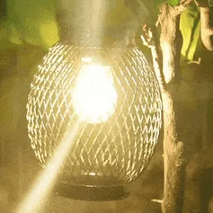 Royelux Solar Hanging Lantern Light - Waterproof Metal Decorative Outdoor Lamp