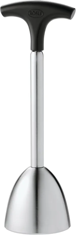 Rösle 12827 Stainless Steel Egg Topper with Silicone Handle Egg Cracker 5.6 in