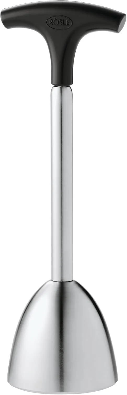 Rösle 12827 Stainless Steel Egg Topper with Silicone Handle Egg Cracker 5.6 in