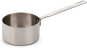 RSVP International Endurance Stainless Steel Measuring Pan Scoop, 2 Cups | Dry or Liquid | Baking or Cooking | Perfect for Feeding Pets, Cat Dog Food, Bird Seed, etc. | Dishwasher Safe