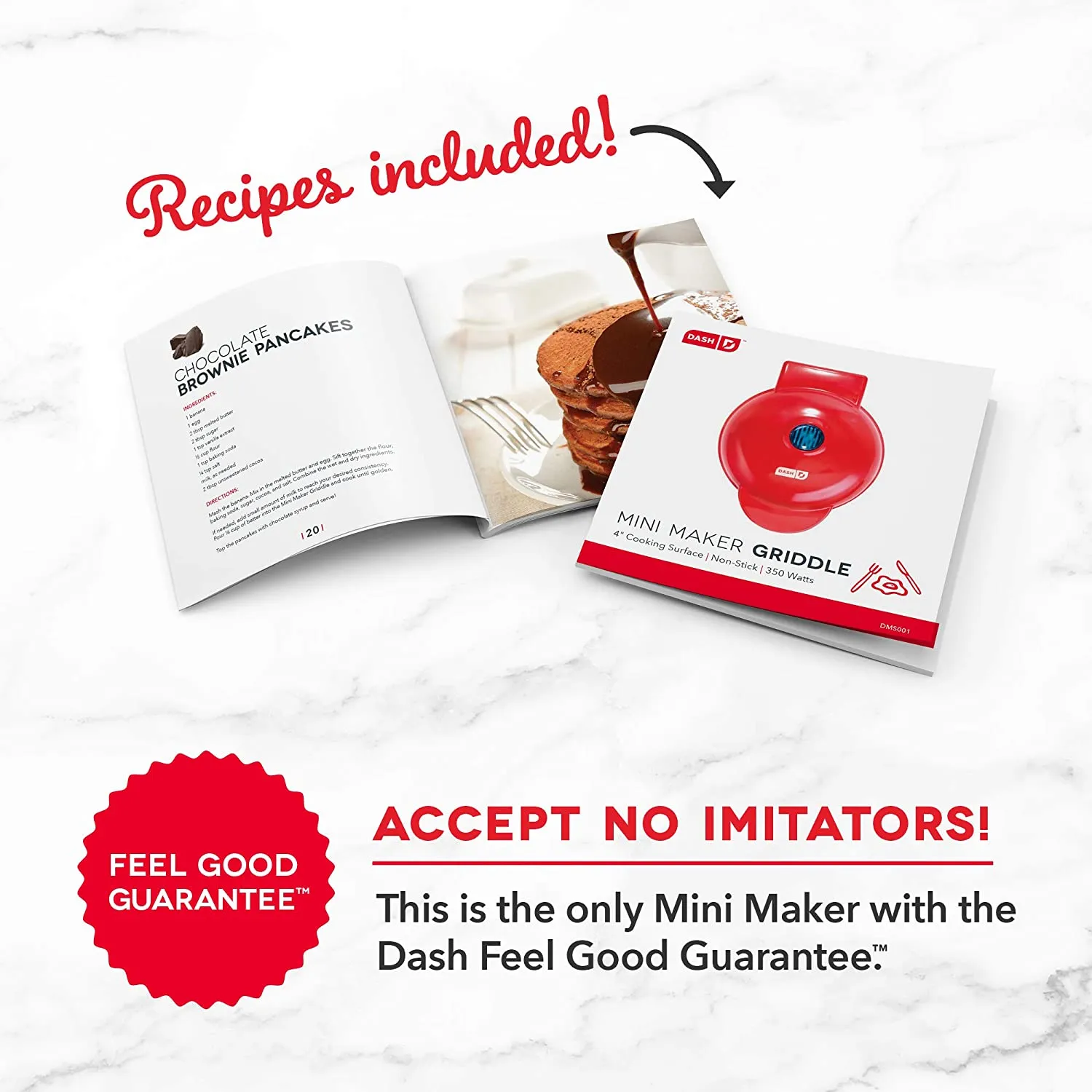 Rynx | Dash Mini Electric Round Frying Pan With Recipe Book Included