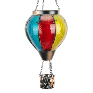 Rynx | Gibmidser Solar Warm Balloon Lamp with Flame, Solar-Powered Balloon Light Hanging Sun Lamps Outdoor Waterproof for Garden Veranda Yard Patio Path Decoration