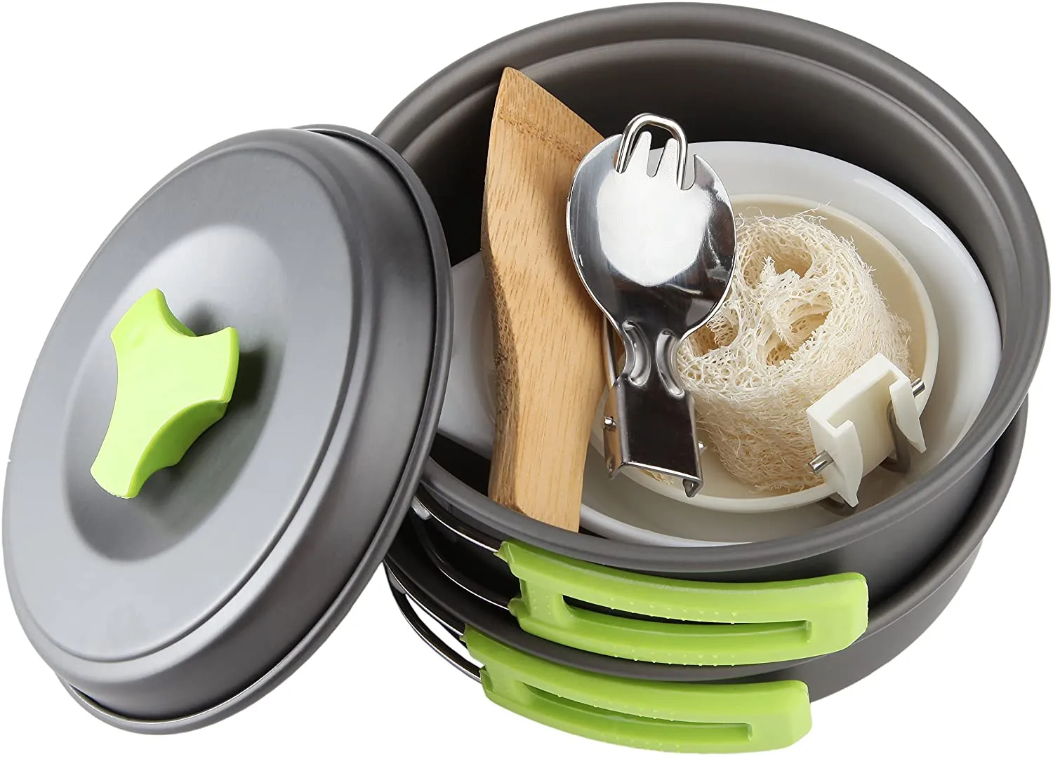 Rynx | MalloMe Camping Kitchen Equipment Mess Kit Gear – Camping Accessories Equipment Pots and Pans Set