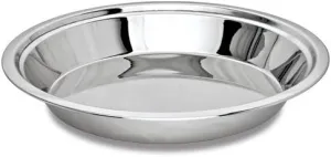 SATISFACTORY Nation 14 Inches Parat Dough Maker Stainless Steel Parant Kitchen untensil Dough Mixer Dough Kneader Silver Colour Pie Pan