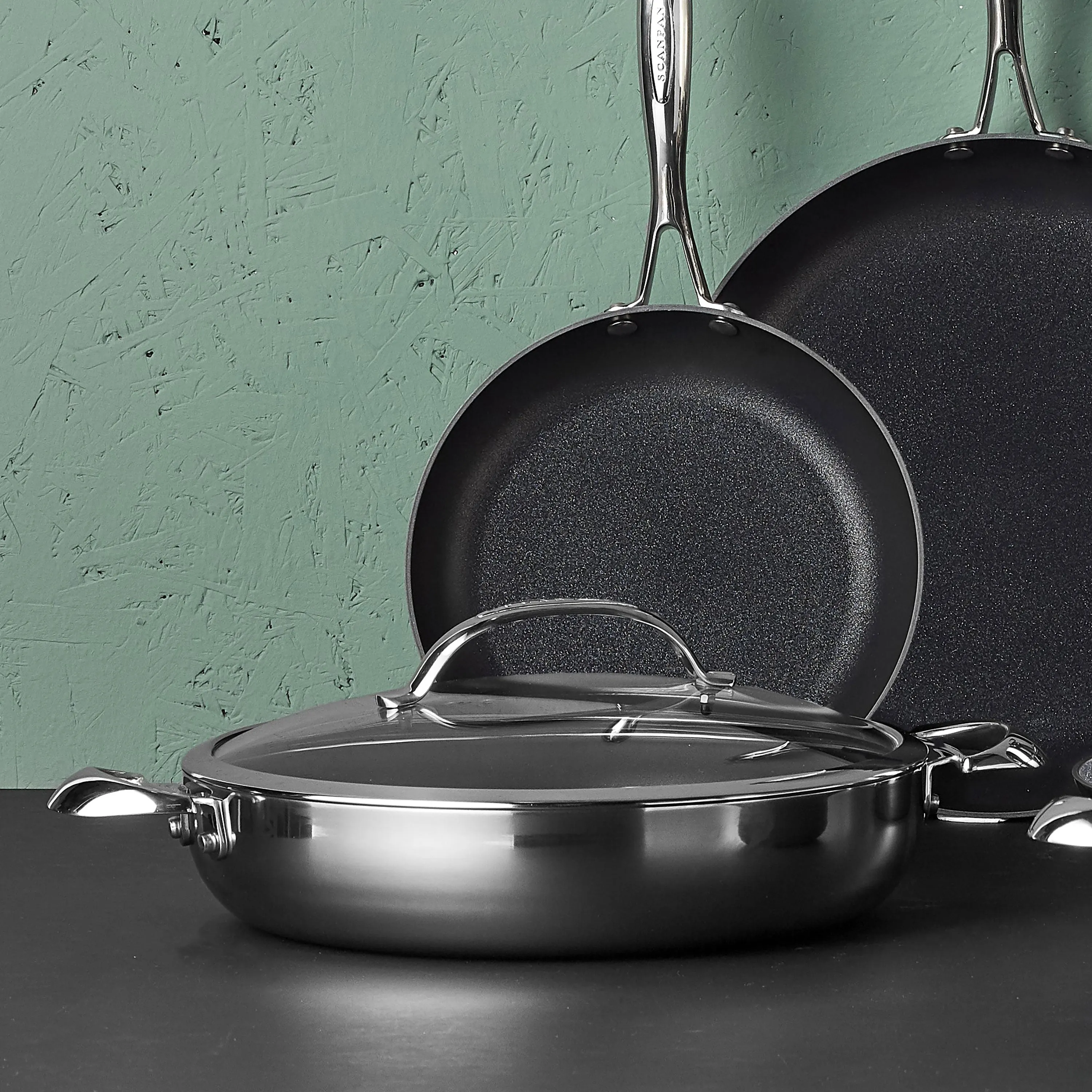 Scanpan HaptIQ 5.5-quart Stainless Steel Nonstick Braiser