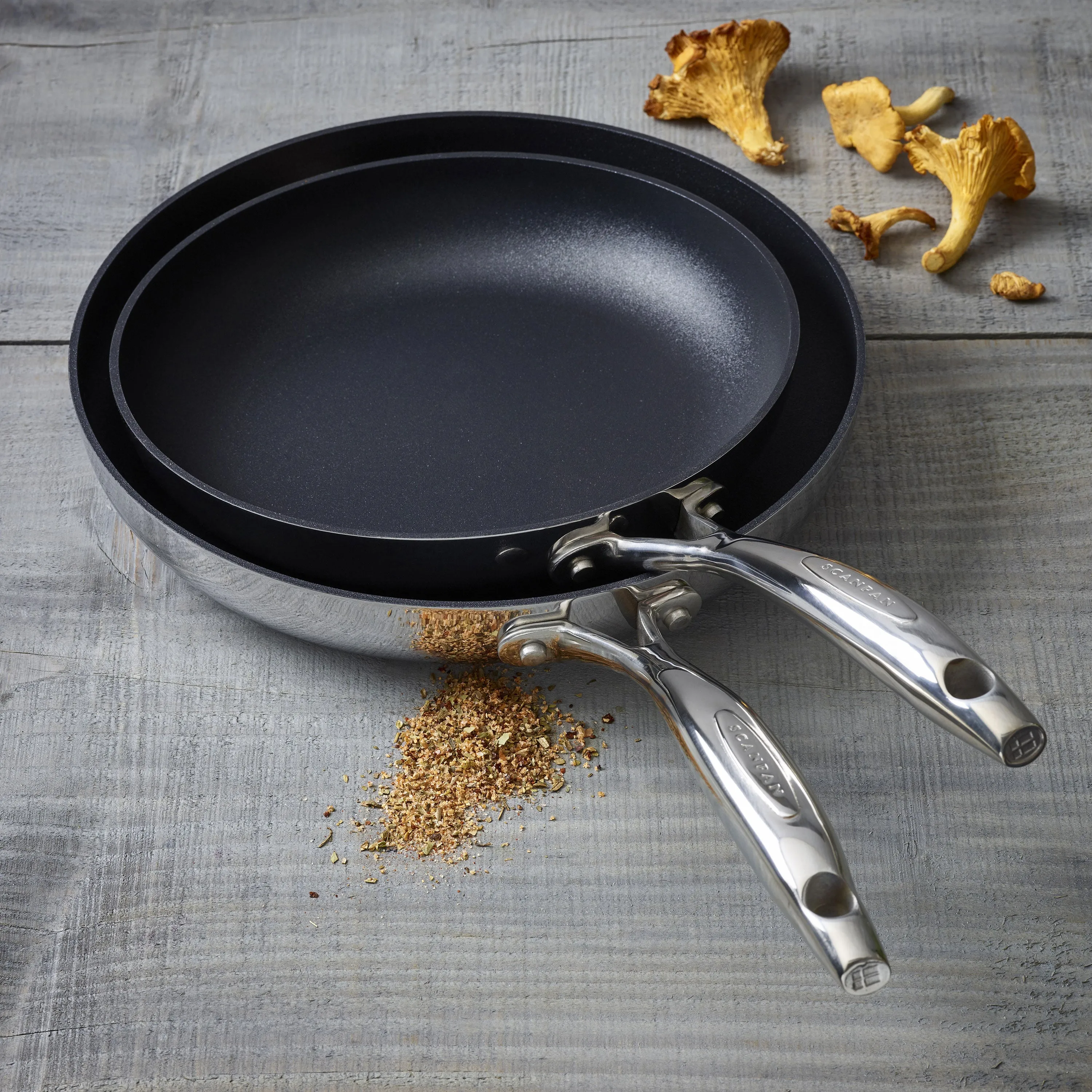 Scanpan HaptIQ 8 & 10.25" Stainless Steel Nonstick Fry Pan Set