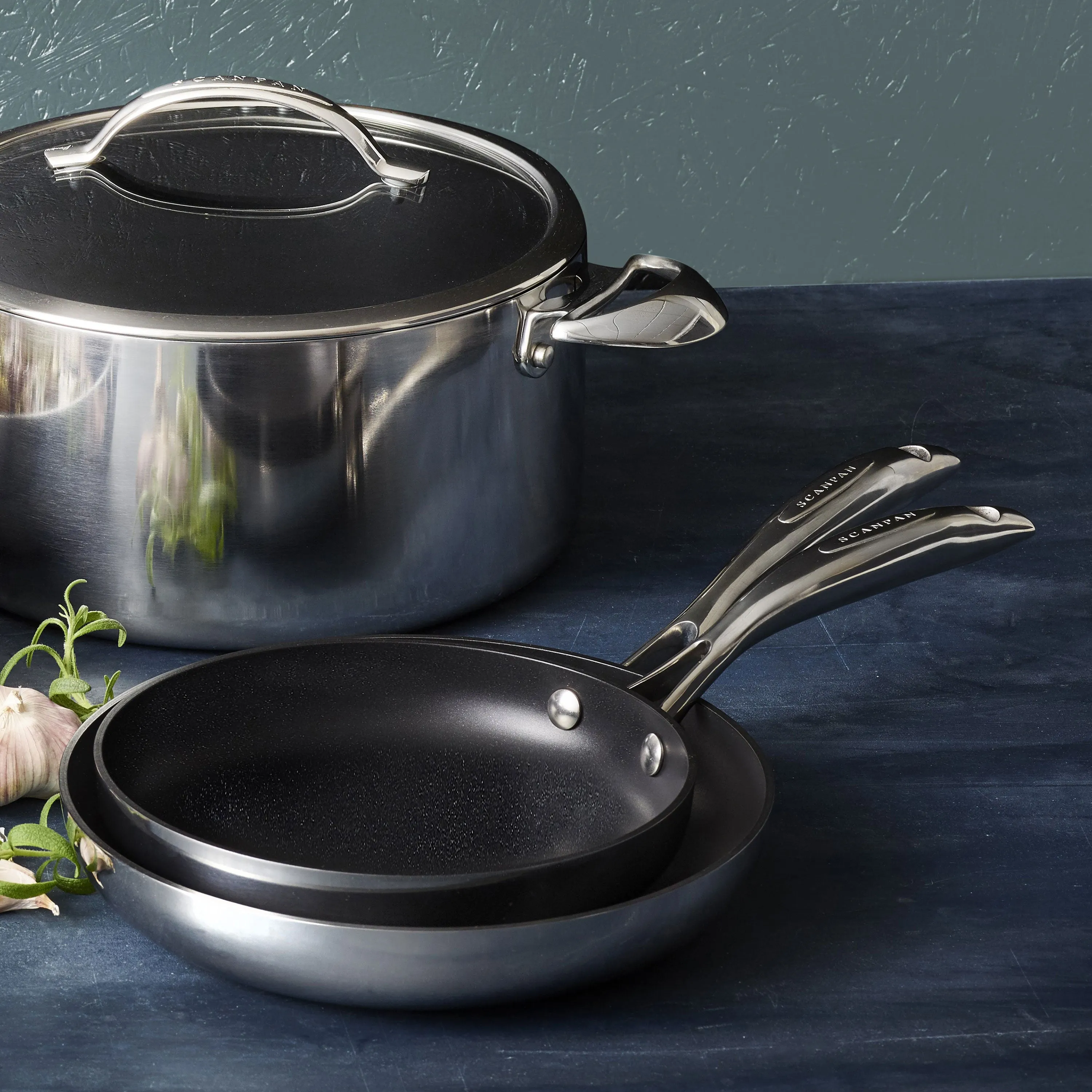 Scanpan HaptIQ 8 & 10.25" Stainless Steel Nonstick Fry Pan Set