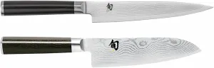 Shün Classic 2-Piece Knife Set, 5½-inch Santoku Knife and 6-inch Utility Knife