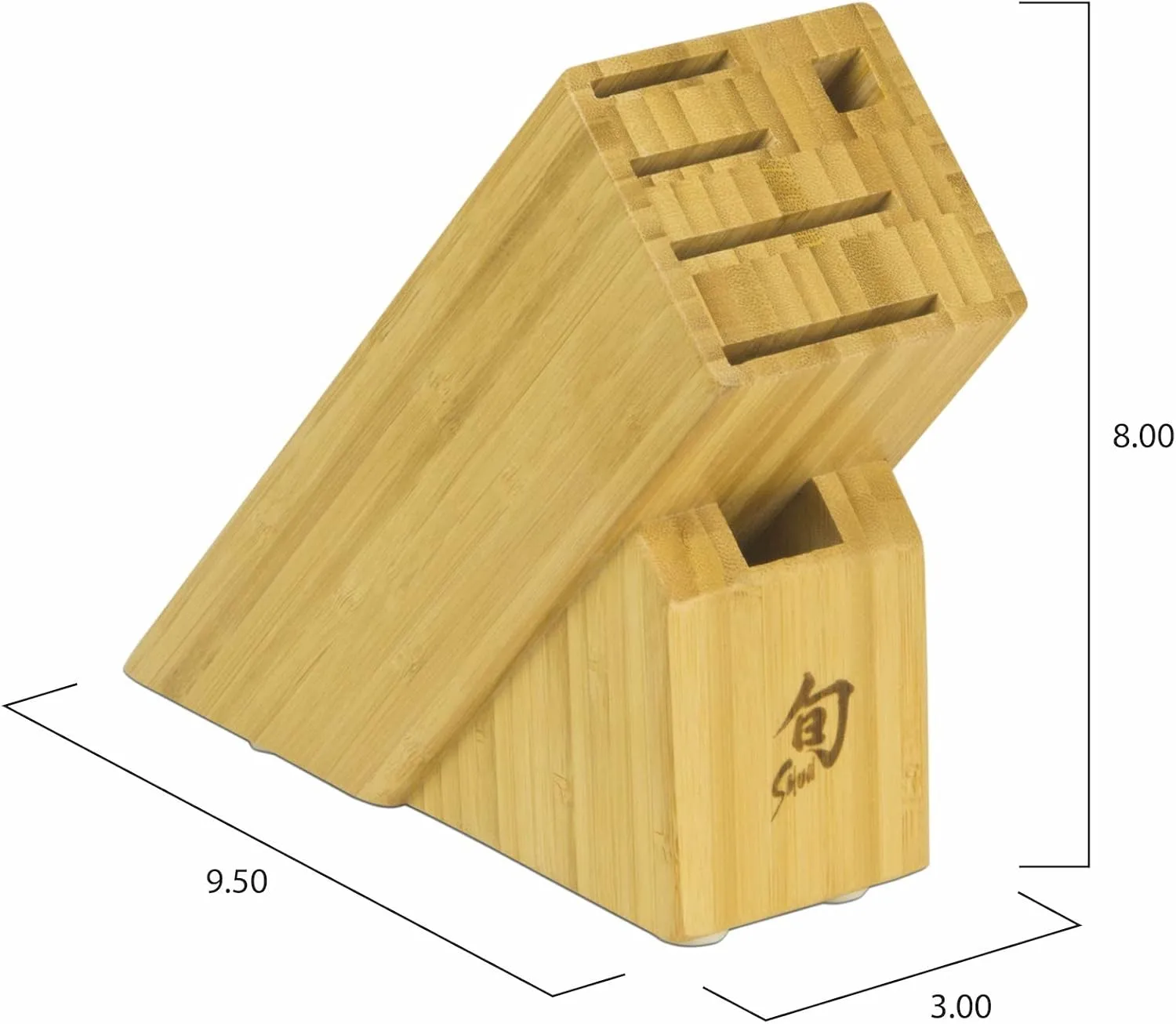 Shun Premier 5 Piece Starter Block Set, Includes 8" Chef's Knife, 4" Paring Knife, 6.5" Utility Knife, Honing Steel & Slimline Bamboo Knife Block, Handcrafted Japanese Knife Set, Pakkawood Handles