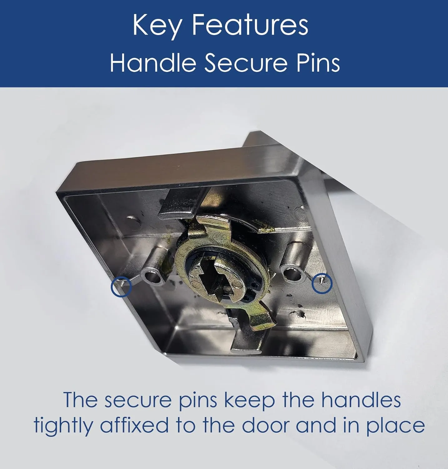 Single Door Handle Set with Single Cylinder Deadbolt, Rectangular Adjustable Entry Door Lock Set (Arch Lever, Brushed Nickel)