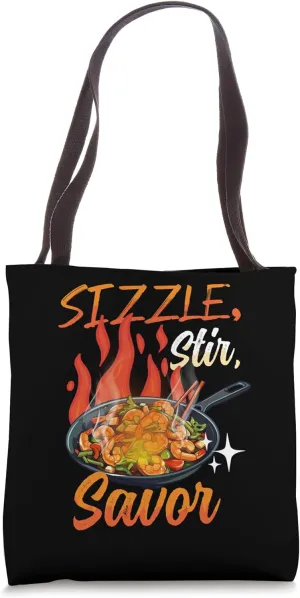 Sizzle and Stir - Culinary Delights Cooking Chef Tote Bag