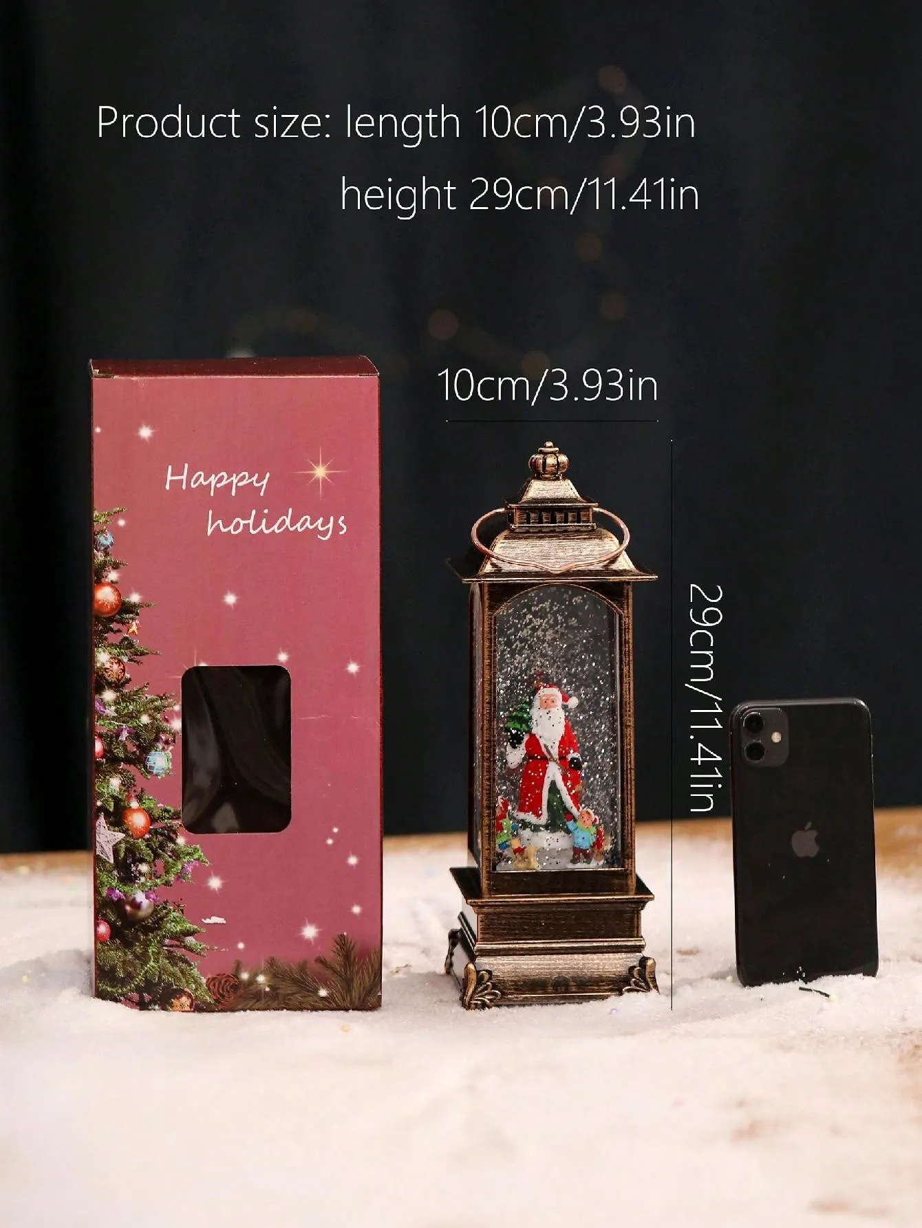 Snow globes with music box|1 Pc DRomance Glow Water Lantern Sparkle