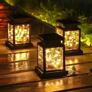 Solar Lantern Outdoor Garden Hanging Lantern Waterproof LED Lights for Table, Party, Patio & Lawn