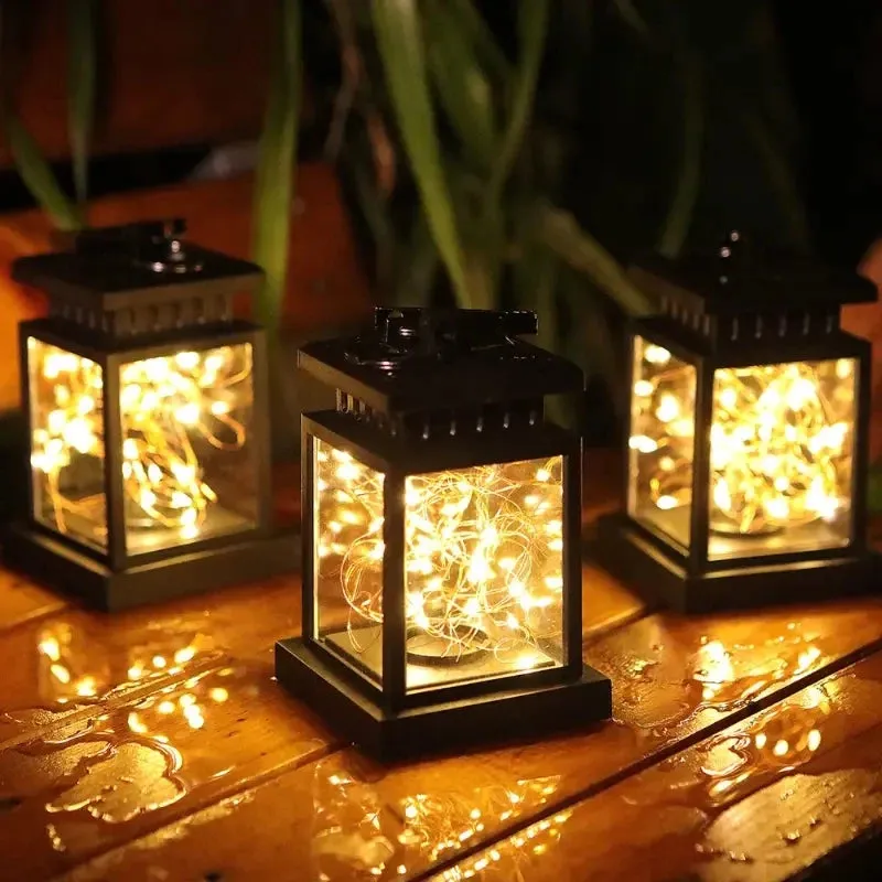 Solar Lantern Outdoor Garden Hanging Lantern Waterproof LED Lights for Table, Party, Patio & Lawn