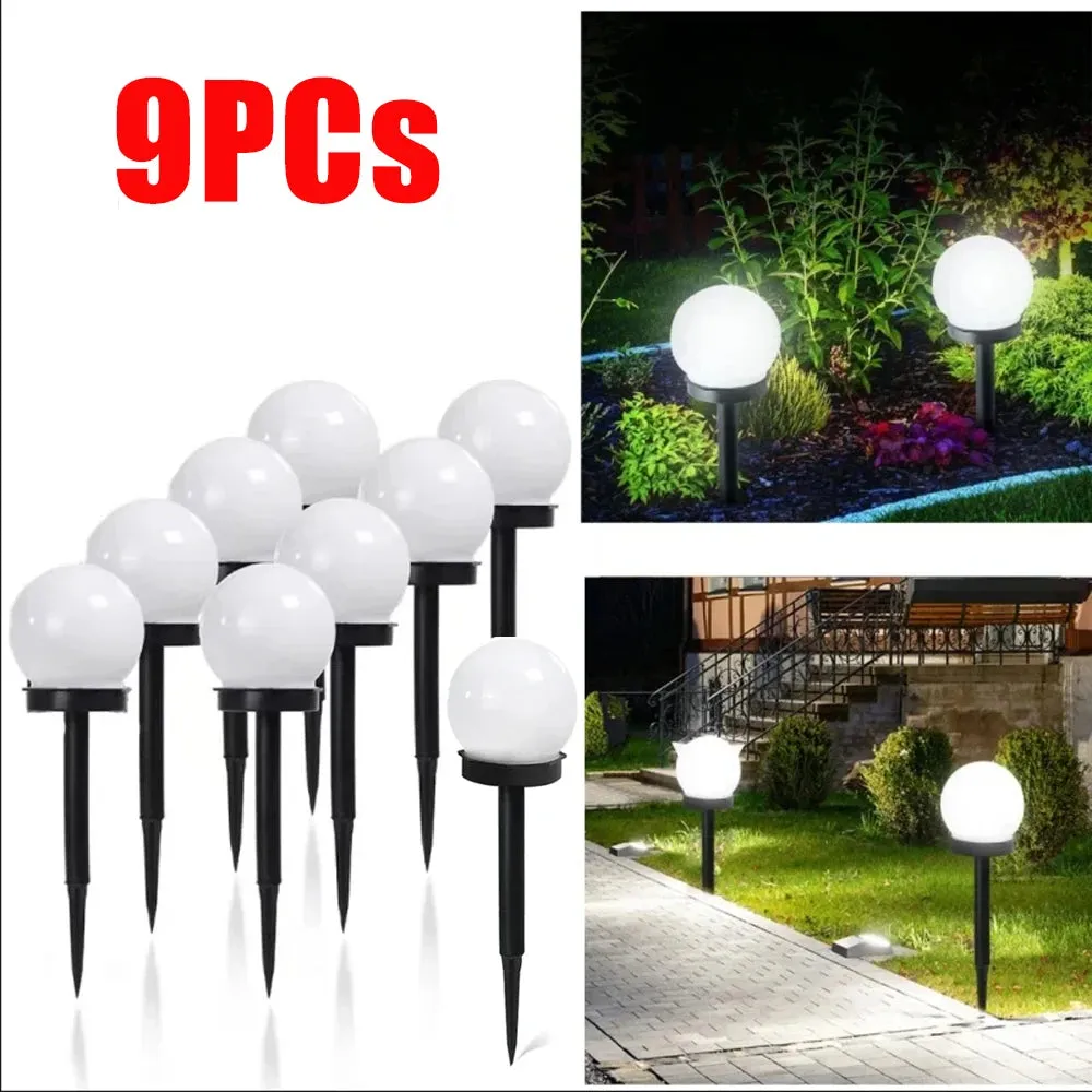 Solar LED Garden Round Ball Light – Waterproof Landscape Lantern for Outdoor Villa & Lawn Decoration