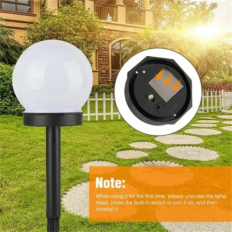 Solar LED Garden Round Ball Light – Waterproof Landscape Lantern for Outdoor Villa & Lawn Decoration