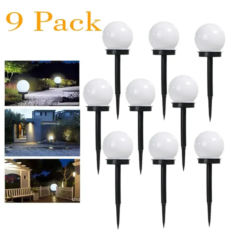 Solar LED Garden Round Ball Light – Waterproof Landscape Lantern for Outdoor Villa & Lawn Decoration