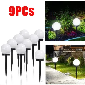 Solar LED Garden Round Ball Light – Waterproof Landscape Lantern for Outdoor Villa & Lawn Decoration