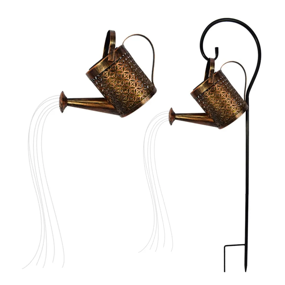 Solar LED Watering Can Lamp