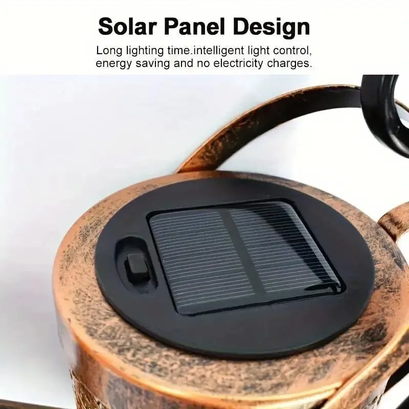 Solar LED Watering Can String Lights
