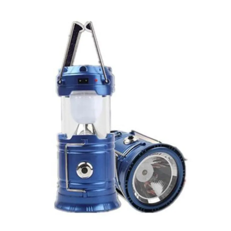 Solar Outdoor Led Camping Light With Portable Charging Power Bank