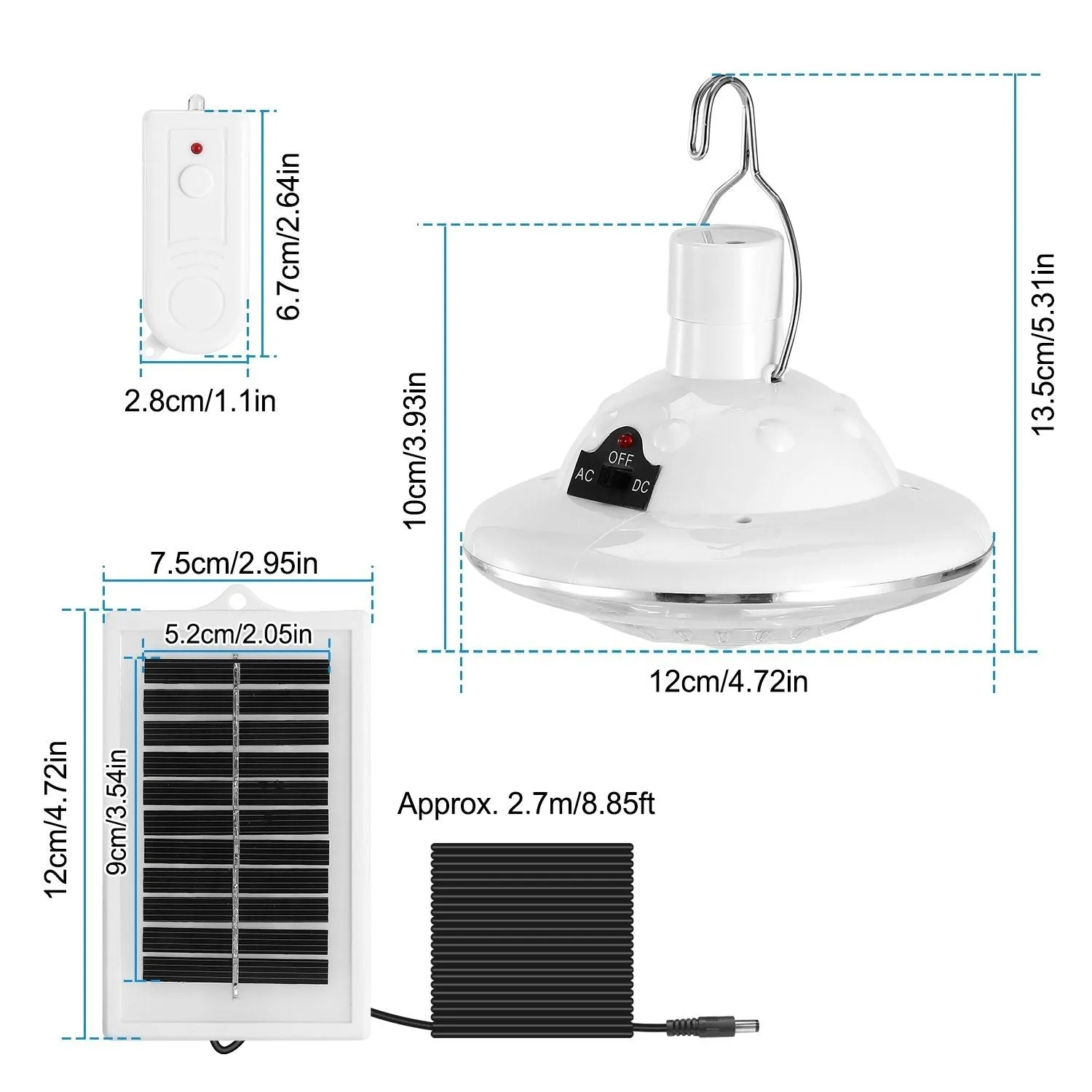Solar Portable Voice-controlled Lamp Bulb Lantern Light Time-sensitive offer Light LED Camping Hanging Emergency