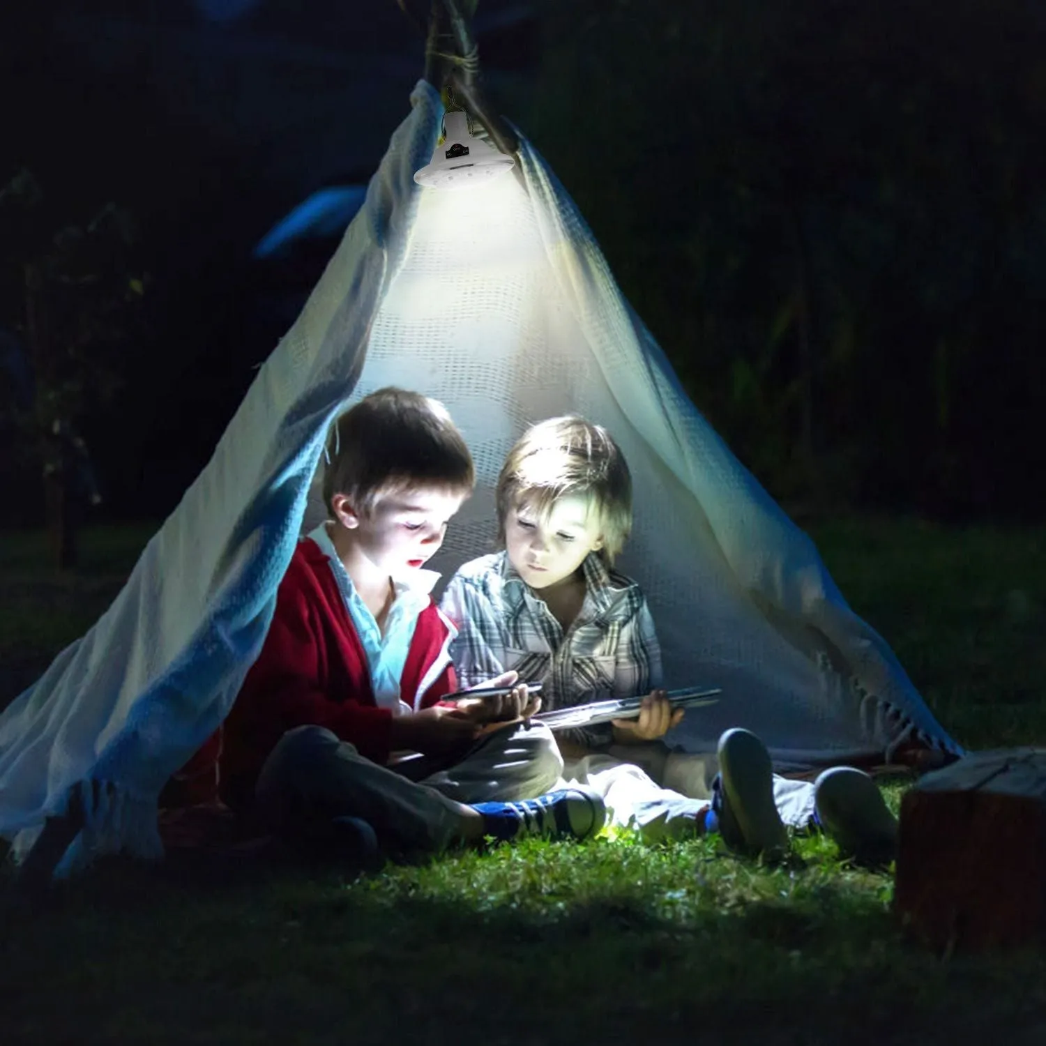 Solar Portable Voice-controlled Lamp Bulb Lantern Light Time-sensitive offer Light LED Camping Hanging Emergency