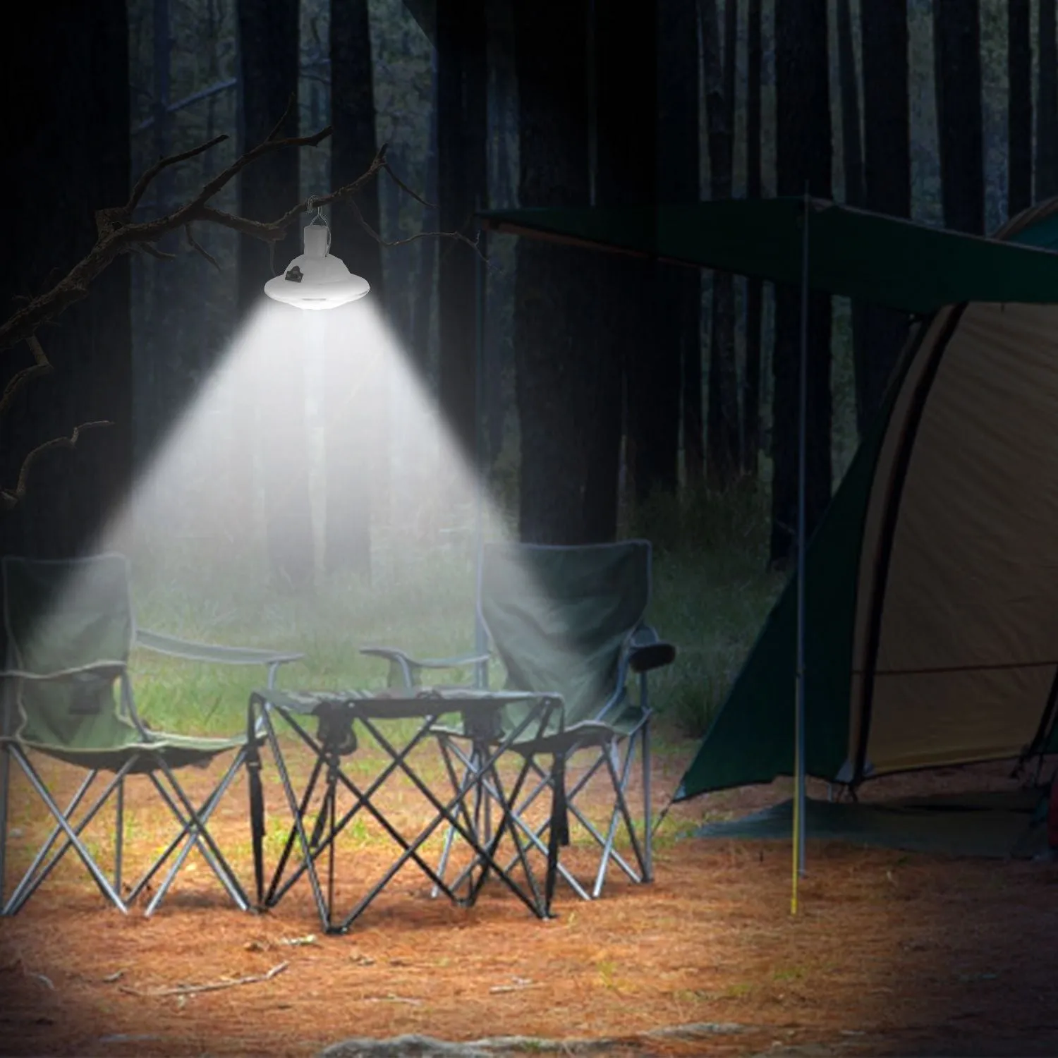 Solar Portable Voice-controlled Lamp Bulb Lantern Light Time-sensitive offer Light LED Camping Hanging Emergency