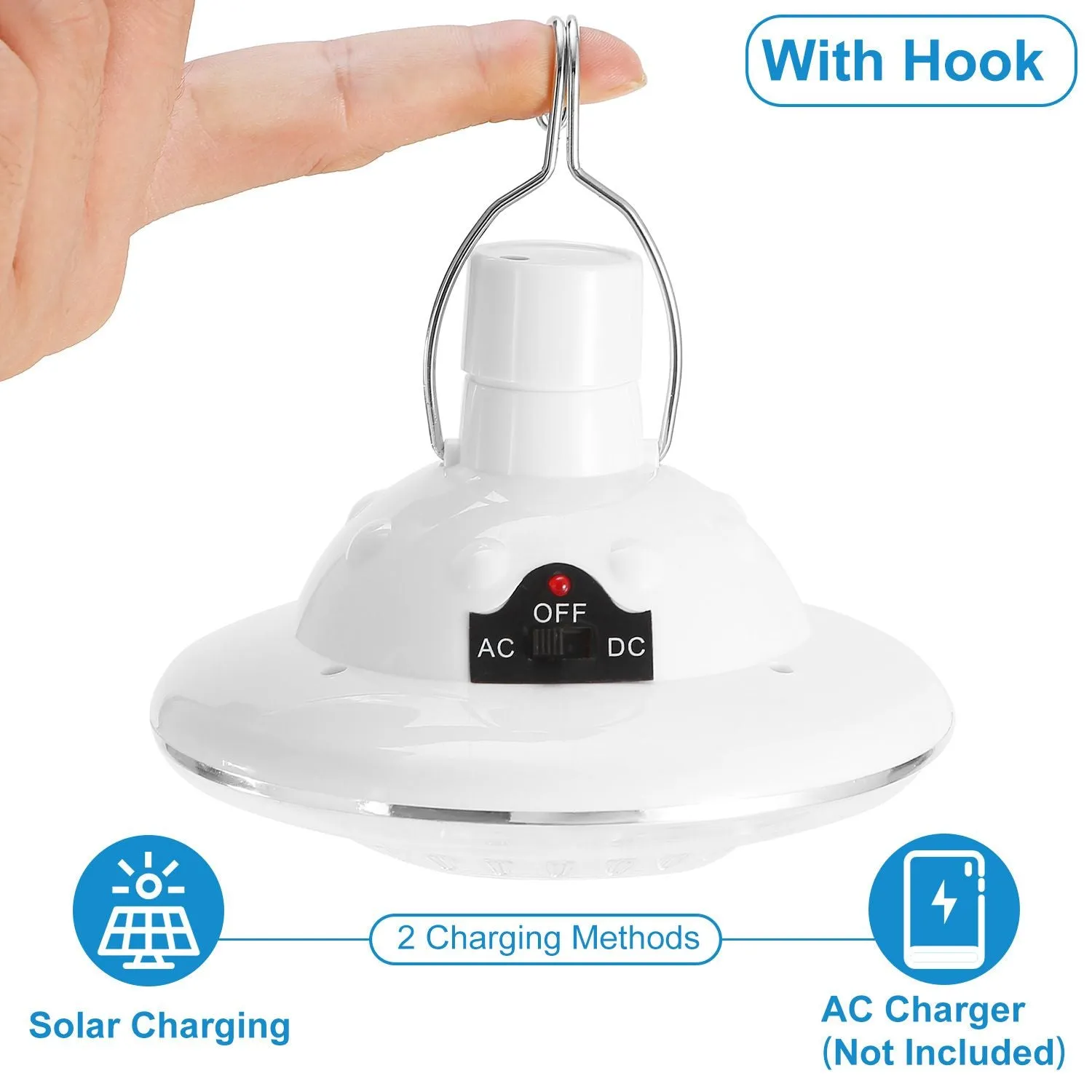 Solar Portable Voice-controlled Lamp Bulb Lantern Light Time-sensitive offer Light LED Camping Hanging Emergency