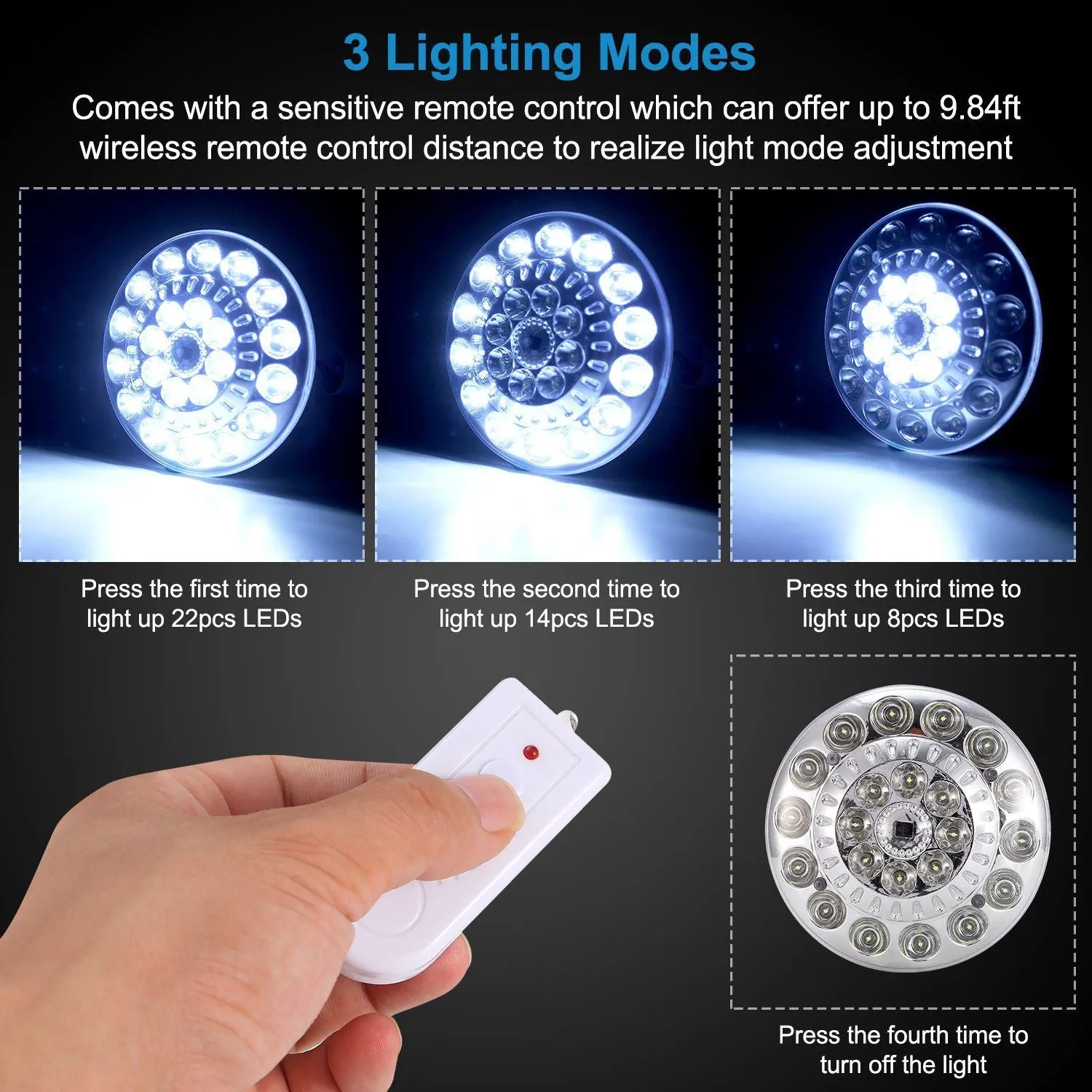 Solar Portable Voice-controlled Lamp Bulb Lantern Light Time-sensitive offer Light LED Camping Hanging Emergency