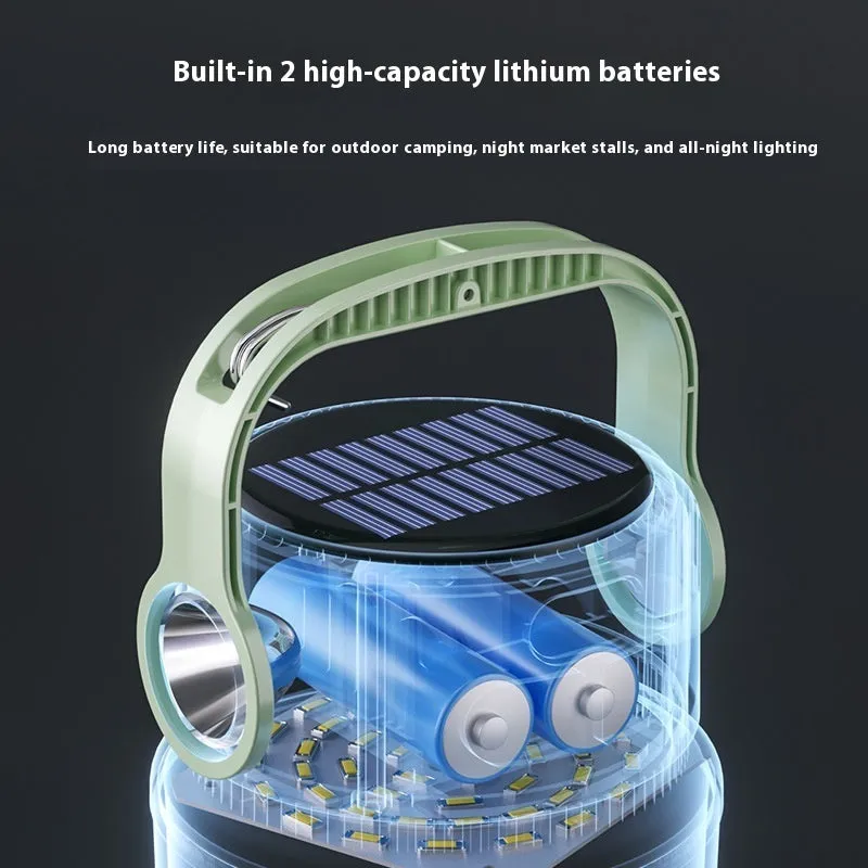 Solar-Powered Adjustable Camping Lantern
