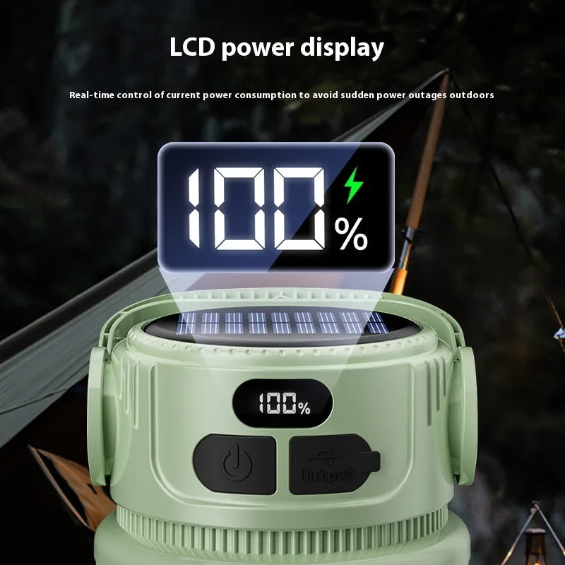 Solar-Powered Adjustable Camping Lantern