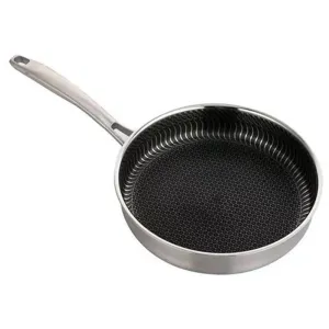 Stainless steel frying pan