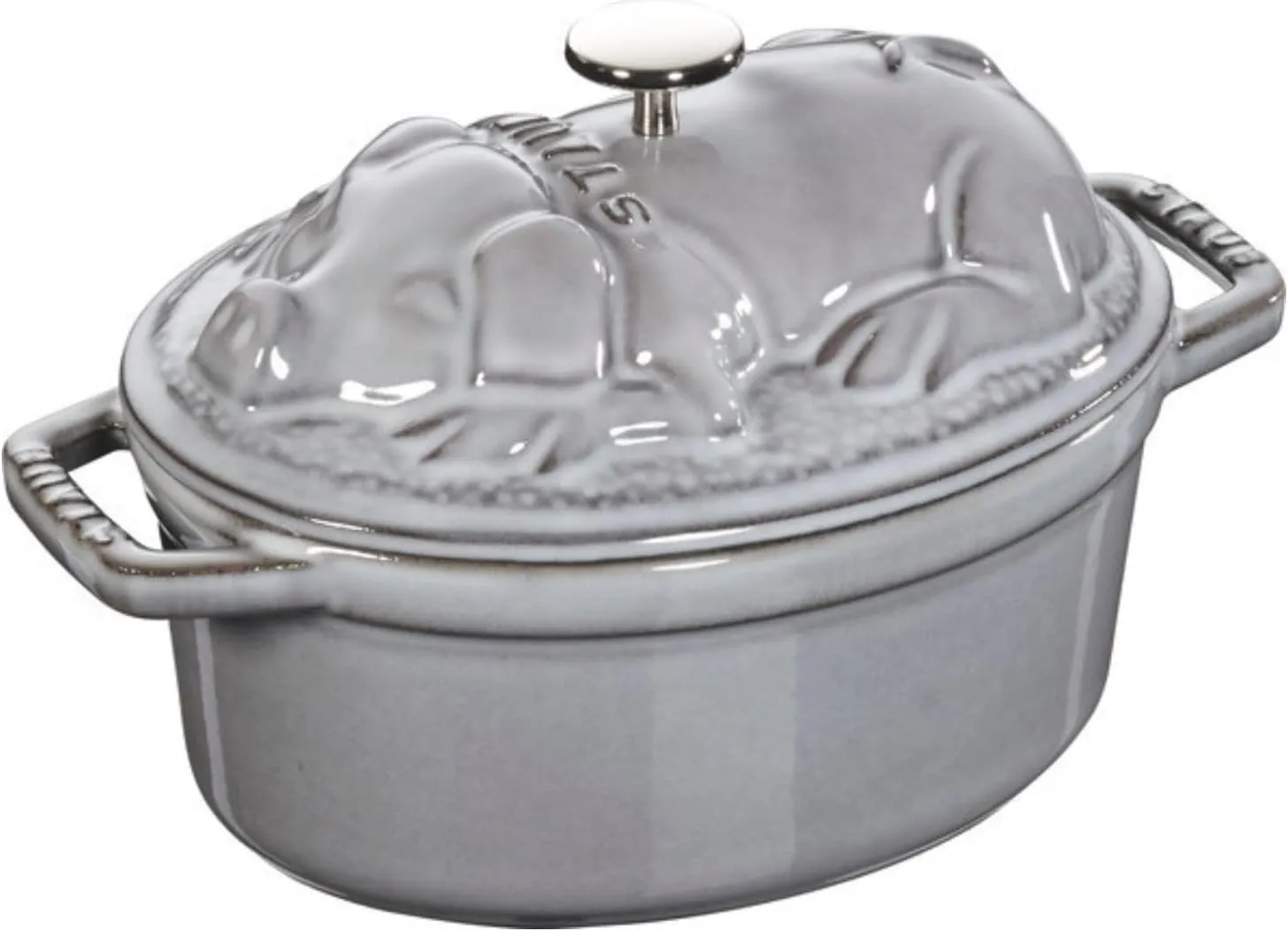 Staub Piggy Cocotte, Graphite Grey, 17 cm