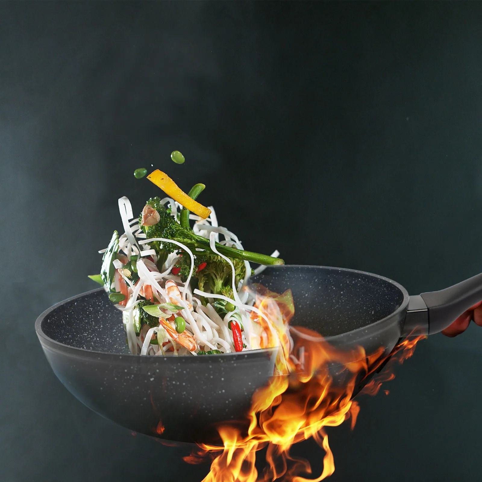 Stone Chef Forged Wok Non Stick Cookware Kitchen - 30cm