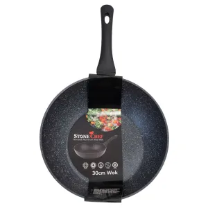 Stone Chef Forged Wok Non Stick Cookware Kitchen - 30cm